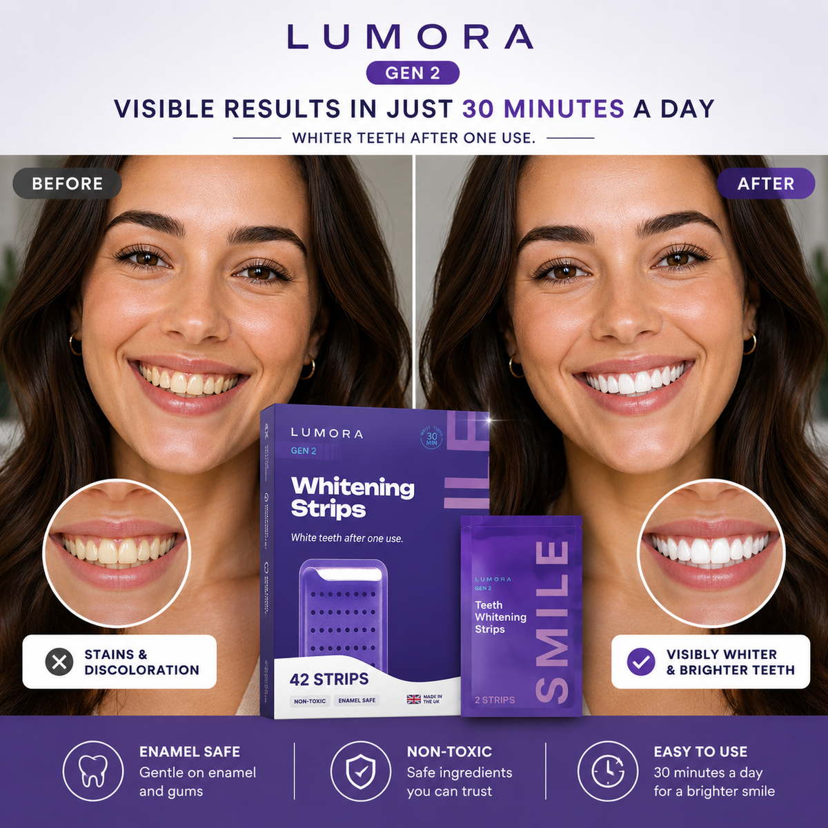 Lumora Pearl Whitening Strips